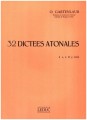 Gartenlaub Odette: 32 Dictees Atonales au piano a 1, 2 ou 3 voix - dyktanda muzyczne