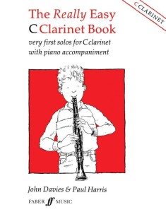 The Really Easy C Clarinet Book - John Davies & Paul Harris - pierwsze utwory solowe - nuty na klarnet C z fortepianem