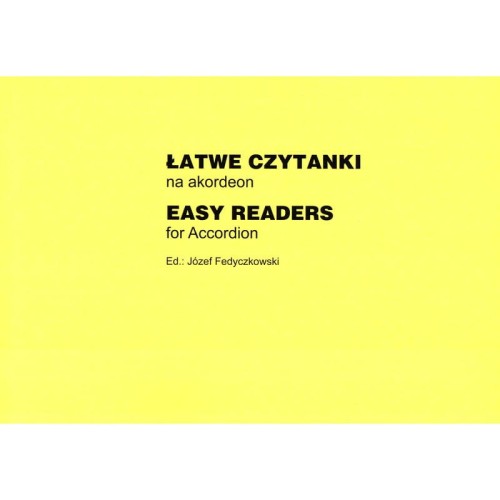 Józef Fedyczkowski: Łatwe czytanki na akordeon - nuty na akordeon dla początkujących