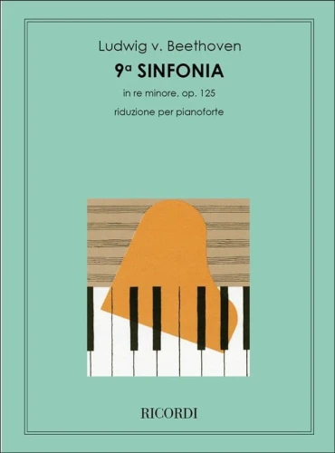 Beethoven: Sinfonia N. 9 In Re Minore op. 125 - riduzione per pianoforte Ettore Pozzoli - Symfonia nr 9 d-moll opracowanie na fortepian