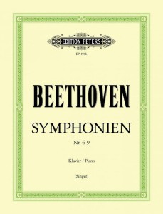 Ludwig van Beethoven: Symphonien Nr. 6-9 - bearbeitung fur klavier Otto Singer - 4 symfonie Beethovena w opracowaniu na fortepian