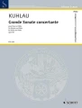 Friedrich Kuhlau: Grande Sonate concertante op. 85 - sonata fletowa a-moll - nuty na flet poprzeczny i fortepian