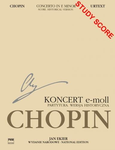 Fryderyk Chopin: Wydanie Narodowe tom 18A - I Koncert fortepianowy e-moll op. 11, wersja historyczna, partytura (miniatura studyjna)