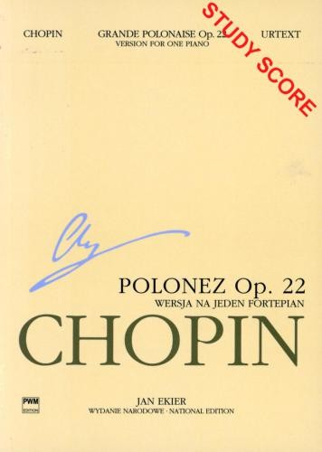 Fryderyk Chopin: Wydanie Narodowe tom 16A - Polonez Es-dur op. 22, wersja na jeden fortepian (miniatura studyjna)