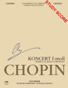Fryderyk Chopin: Wydanie Narodowe tom 14A - II Koncert f-moll op. 21 na fortepian i orkiestrę, wersja na jeden fortepian (miniatura studyjna)