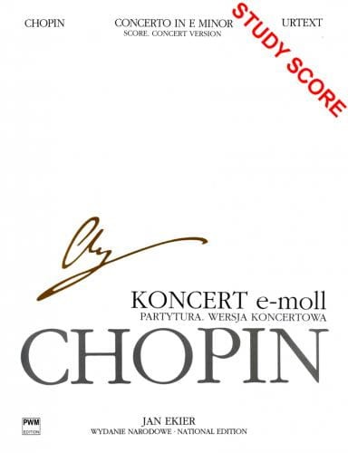 Fryderyk Chopin: Wydanie Narodowe tom 33B posthumous - I Koncert e-moll op. 11 na fortepian i orkiestrę, wersja koncertowa, partytura (miniatura studyjna)