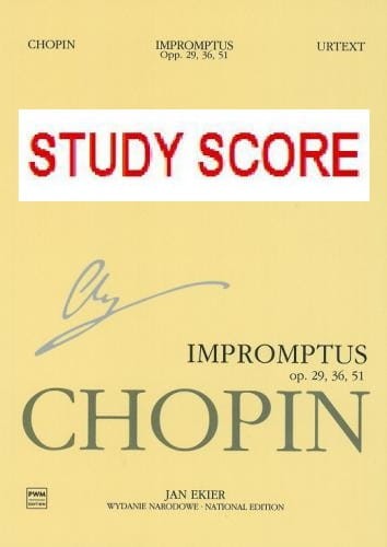 Fryderyk Chopin: Wydanie Narodowe tom 3A - Impromptus na fortepian (miniatura studyjna)