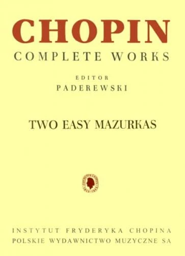 Fryderyk Chopin: Complete Works (separaty) - Dwa łatwe mazurki - nuty na fortepian