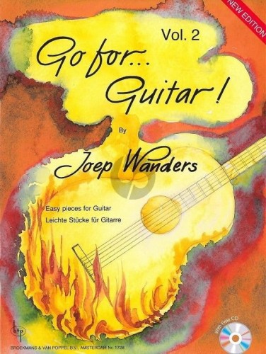 Joep Wanders: Go for Guitar! Vol. 2 - Easy Pieces for Guitar (+ płyta CD) - nuty na gitarę klasyczną