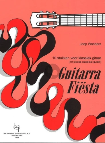 Joep Wanders: Guitarra Fiesta - 10 Pieces - nuty na gitarę klasyczną