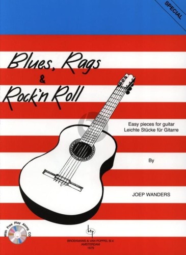Joep Wanders: Blues Rags & Rock 'n' Roll (+ płyta CD) - nuty na gitarę klasyczną