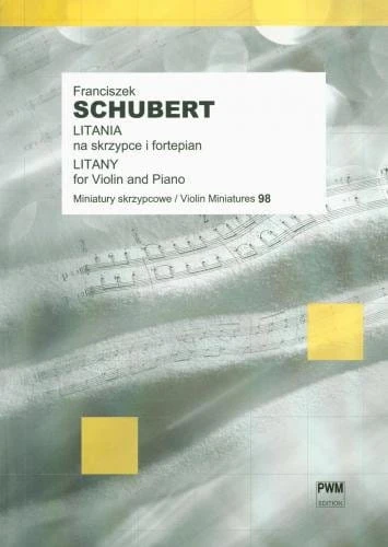 Litania na skrzypce i fortepian - nuty na skrzypce - Franz Schubert