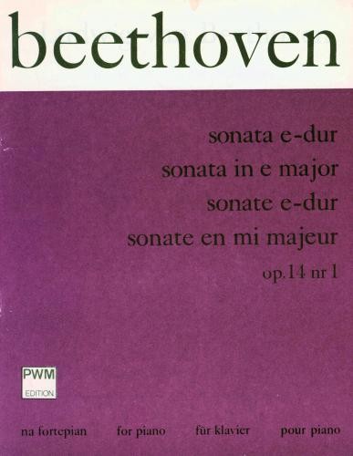 Ludwig van Beethoven: Sonata E-dur op. 14 nr 1 na fortepian - Bolesław Woytowicz