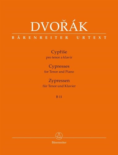 Antonin Dvorak: Cyprise pro tenor a klavir B 11 - Cyprysy pieśni - nuty na głos tenor i fortepian