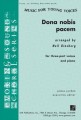 Dona nobis pacem for three-part voices and piano - Neil Ginsberg - nuty na chór trzygłosowy