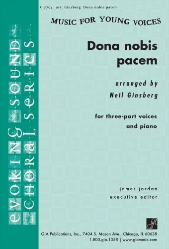 Dona nobis pacem for three-part voices and piano - Neil Ginsberg - nuty na chór trzygłosowy