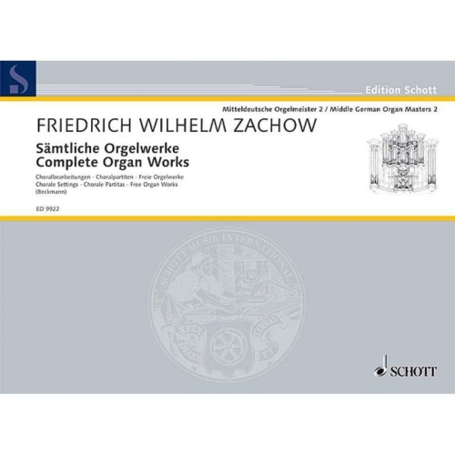 Middle German Organ Masters 2: Friedrich Wilhelm Zachow - Complete Organ Works - nuty na organy