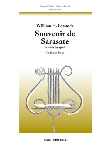 William H. Potstock: Souvenir de Sarasate - Fantasia Espagnole for Violin and Piano - nuty na skrzypce i fortepian