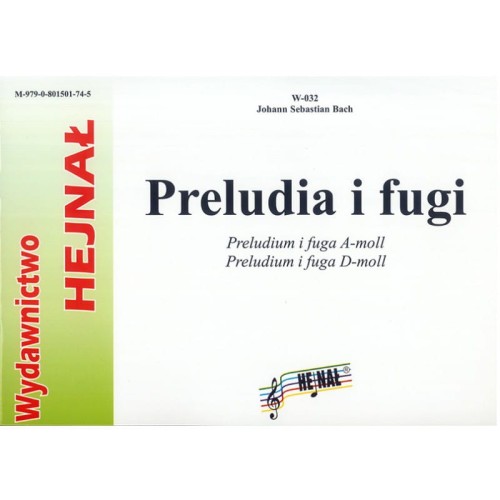 J.S. Bach: Preludia i fugi - Preludium i fuga a-moll, Preludium i fuga d-moll - nuty na organy