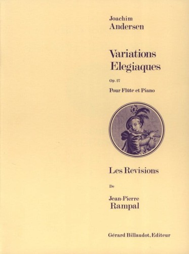 Joachim Andersen: Variations Elegiaques op. 27 pour Flute et Piano - nuty na flet poprzeczny z fortepianem