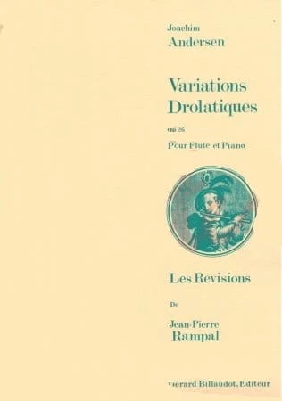 Joachim Andersen: Variations Drolatiques op. 26 pour Flute et Piano - nuty na flet poprzeczny z fortepianem