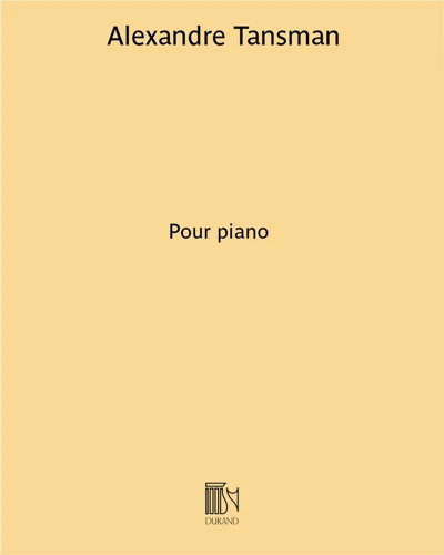 Alexandre Tansman: Album d'Amis Piano - neuf miniatures pour piano - nuty na fortepian