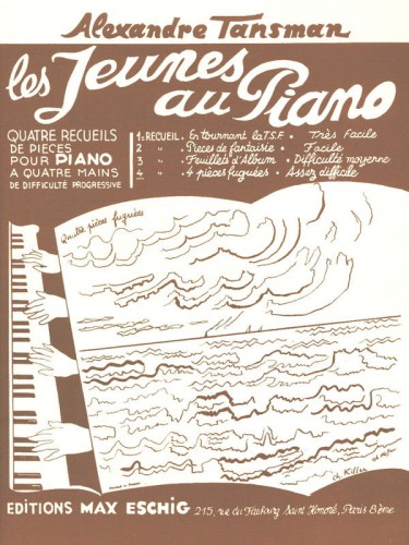 Alexandre Tansman: Les jeunes au piano 3 - Feuillets d’album - nuty na fortepian na cztery ręce