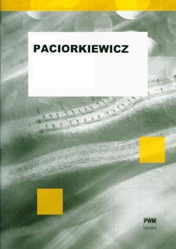 Divertimento na klarnet i orkiestrę smyczkową - wyciąg fortepianowy i głos solowy na klarnet - Tadeusz Paciorkiewicz