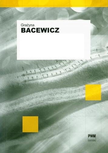 Grażyna Bacewicz: II sonata w transkrypcji na skrzypce i fortepian - nuty na skrzypce