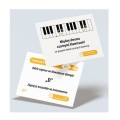 Instrument w pigułce: Nuty w kluczu wiolinowym część 1 skala f-f3 - muzykofiszki, karty do nauki czytania nut a vista