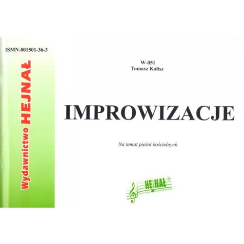 Improwizacje na temat pieśni kościelnych - nuty na organy - Tomasz Kalisz
