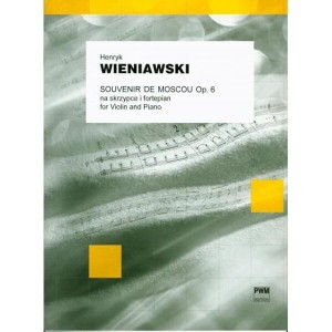 Souvenir de Moscou deux airs russes op. 6 na skrzypce i fortepian - nuty na skrzypce - Henryk Wieniawski