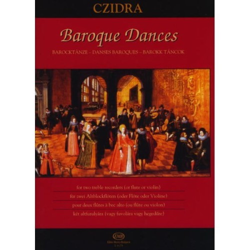 Baroque Dances - Laszlo Czidra - tańce barokowe na dwa flety proste lub flety poprzeczne lub skrzypce