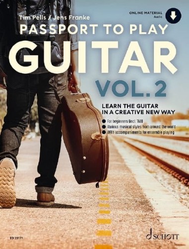 Passport To Play Guitar Vol. 2 - Tim Pells, Jens Franke (+ audio online) - szkoła gry na gitarze w oparciu o utwory w różnych stylach muzycznych