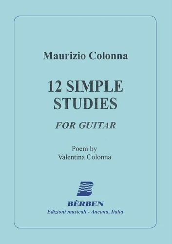 Maurizio Colonna: 12 simple studies for guitar - nuty na gitarę klasyczną