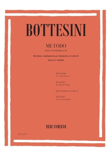 Giovanni Bottesini: Metodo per contrabbasso - Method for Double Bass - szkoła na kontrabas