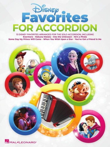 Disney Favorites for Accordion - ulubione piosenki z bajek - nuty na akordeon