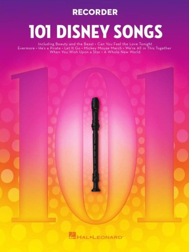 101 Disney Songs: Recorder - nuty na flet prosty
