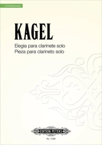 Mauricio Kagel: Elegia & Pieza para clarinete solo - nuty na klarnet