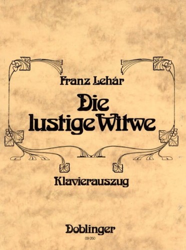 Franz Lehar: Die lustige Witwe - operetka Wesoła wdówka - nuty na głos, chór i fortepian