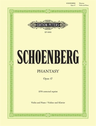Arnold Schonberg: Phantasy op. 47 fur Violine und Klavier - Fantazja - nuty na skrzypce i fortepian