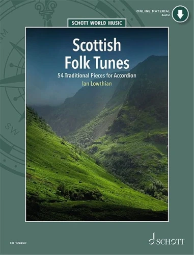 Scottish Folk Tunes For Accordion (+ audio online) - Ian Lowthian - nuty na akordeon