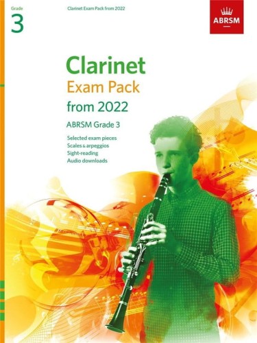 Clarinet Exam Pack - ABRSM Grade 3 - 2022-2025 (+ audio online) - nuty na klarnet z fortepianem