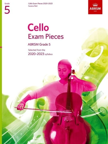 Cello Exam Pieces - ABRSM Grade 5 - 2020-2023 - Score & Part - nuty na wiolonczelę z fortepianem