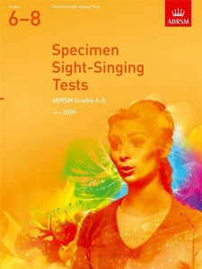 Specimen Sight-Singing Tests, ABRSM Grades 6-8 from 2009 - ćwiczenia z czytania nut głosem