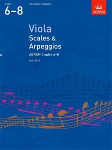 Viola Scales & Arpeggios, ABRSM Grades 6-8 from 2012 - gamy i pasaże na altówkę