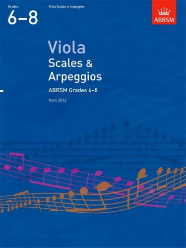 Viola Scales & Arpeggios, ABRSM Grades 6-8 from 2012 - gamy i pasaże na altówkę