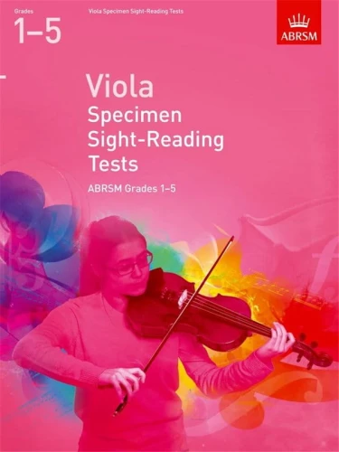 Viola Specimen Sight-Reading Tests, ABRSM Grades 1-5 from 2012 - ćwiczenia z czytania nut na altówkę