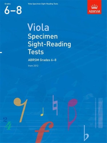 Viola Specimen Sight-Reading Tests, ABRSM Grades 6-8 from 2012 - ćwiczenia z czytania nut na altówkę