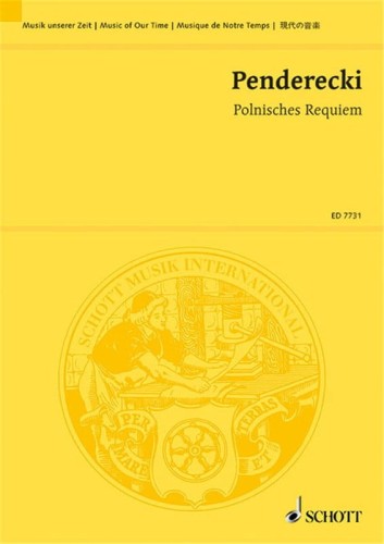 Krzysztof Penderecki: Polnisches Requiem - Polish Requiem for 4 Soloists, 2 Mixed Choirs SATB and Orchestra - Polskie Requiem - nuty na 4 solistów, 2 chóry mieszane i orkiestrę - partytura studyjna